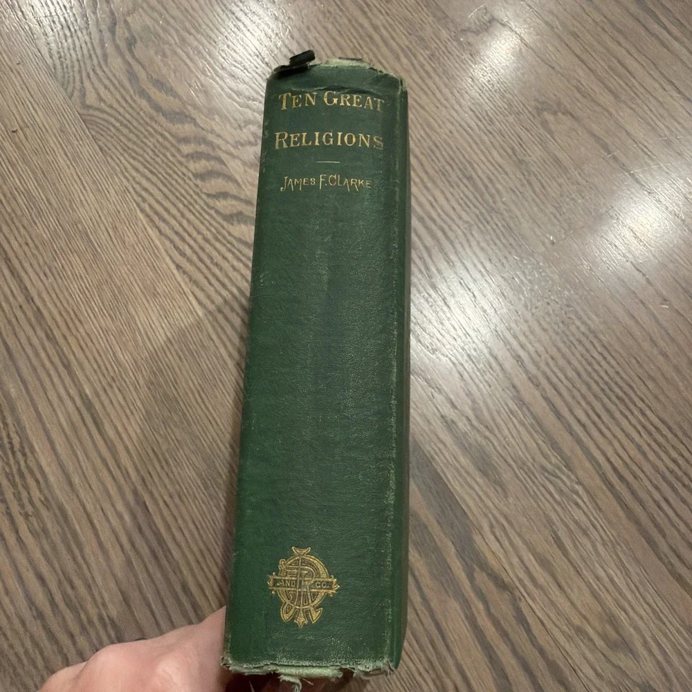 Ten‎ Great Religions (1871)  An Essay in Comparative Theology Rare Book OOP